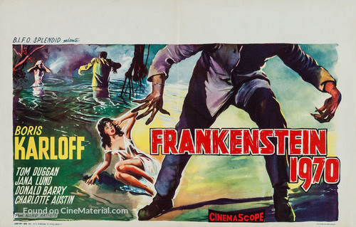 Frankenstein - 1970 - Belgian Movie Poster