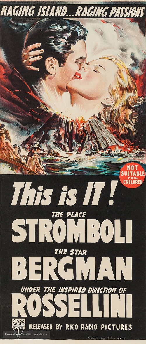 Stromboli - Australian Movie Poster