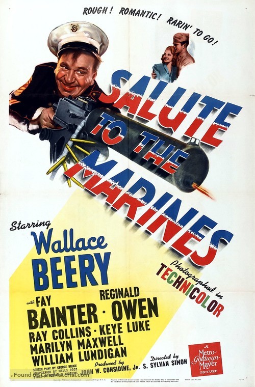 Salute to the Marines - Theatrical movie poster