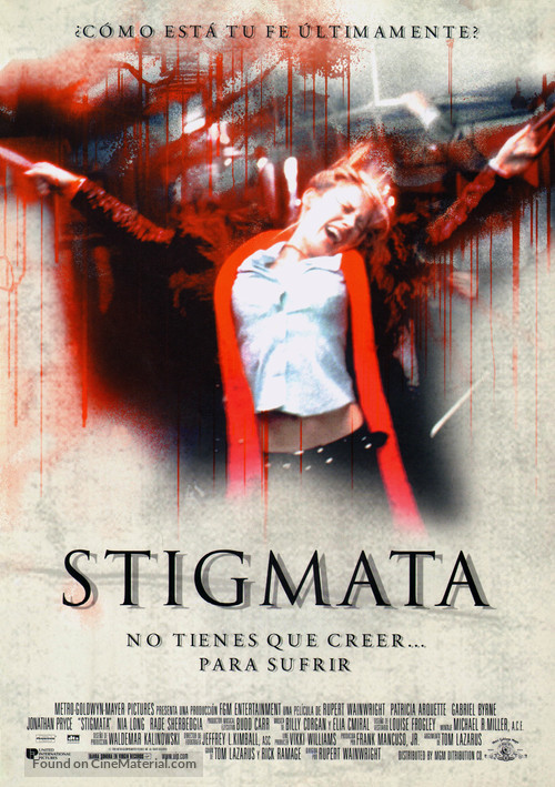 Stigmata - Spanish Movie Poster