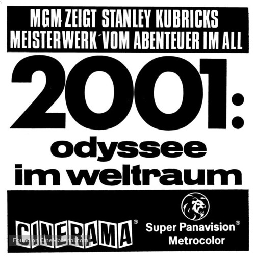 2001: A Space Odyssey - German Movie Poster