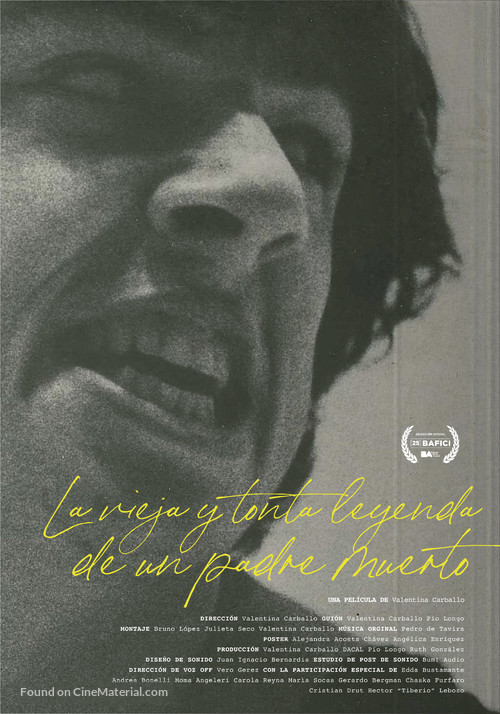 La vieja y tonta leyenda de un padre muerto - Argentinian Movie Poster