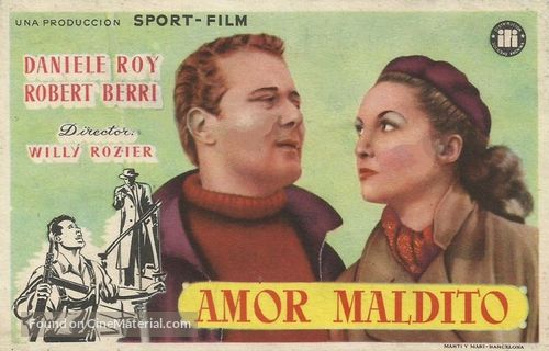 Les amants maudits - Spanish Movie Poster