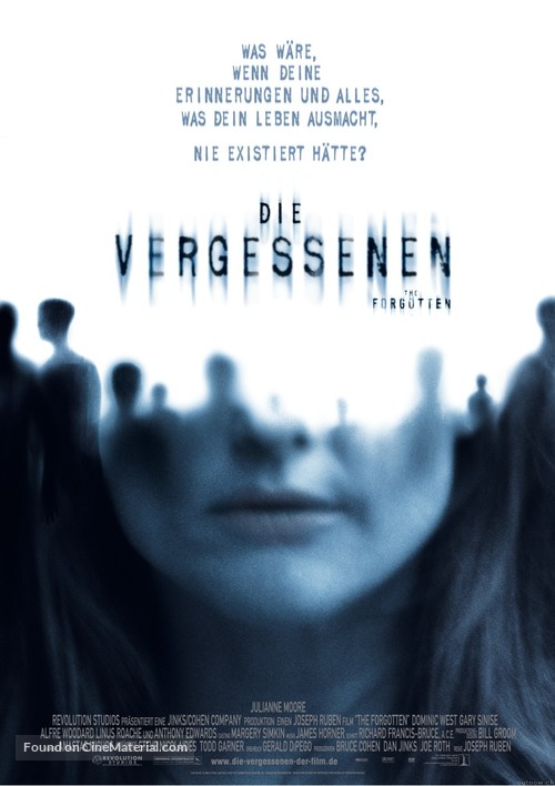 The Forgotten - German Movie Poster