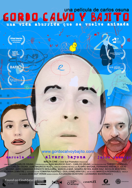 Gordo, calvo y bajito - Colombian Movie Poster