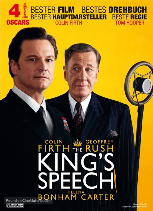 The King&#039;s Speech - Swiss poster