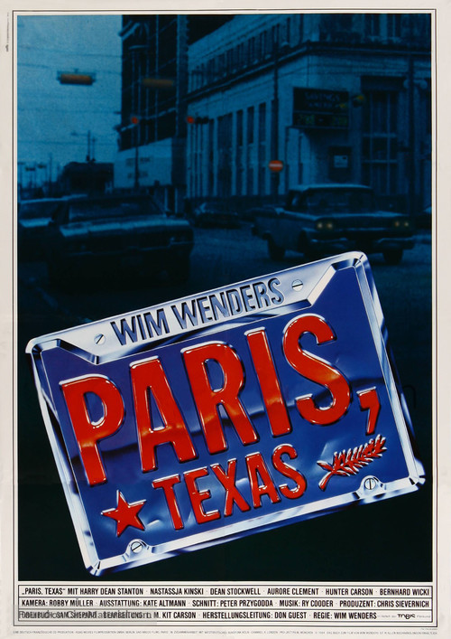 Paris, Texas - German Movie Poster