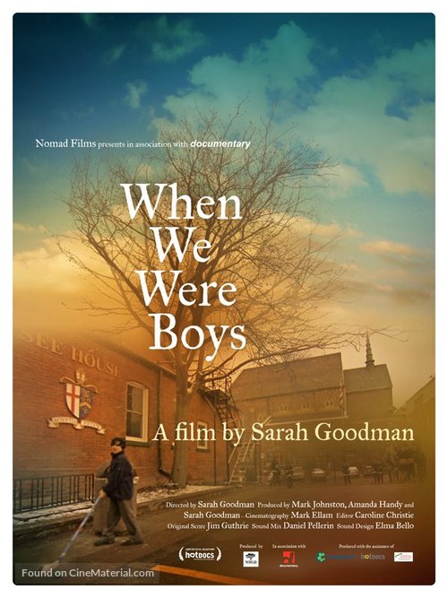 When We Were Boys - Canadian Movie Poster
