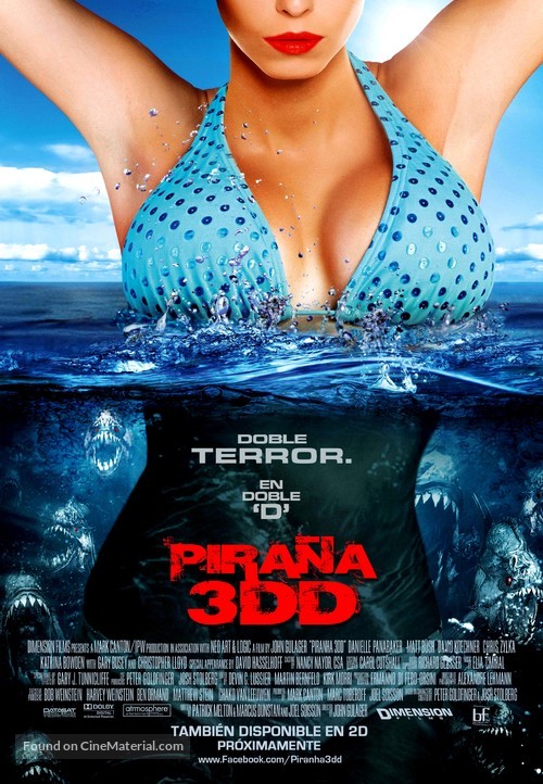 Piranha 3DD - Chilean Movie Poster