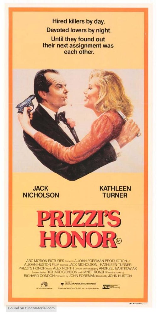 Prizzi&#039;s Honor - Australian Movie Poster