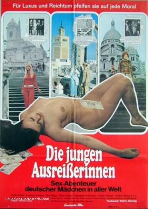 Die jungen Ausreiserinnen - Sex-Abenteuer deutscher M&auml;dchen in aller Welt - German Movie Poster