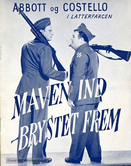 Buck Privates Come Home - Danish Movie Poster
