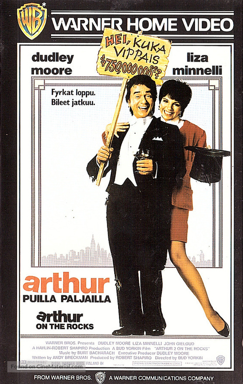 Arthur 2: On the Rocks - Finnish VHS movie cover