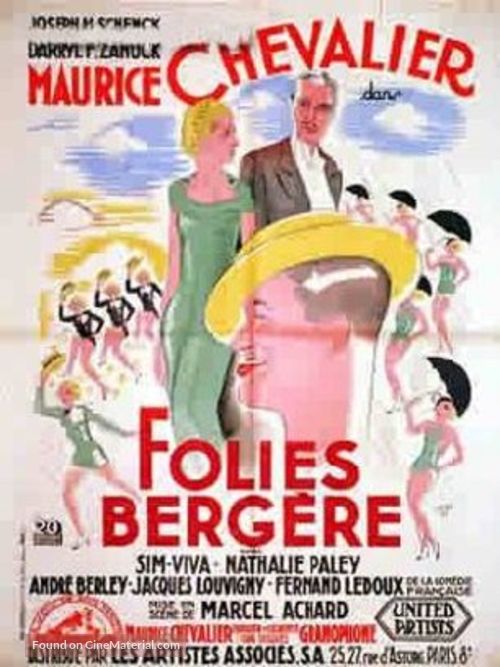 Folies Berg&egrave;re de Paris - French Movie Poster