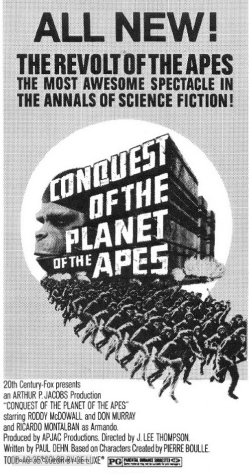 Conquest of the Planet of the Apes - poster