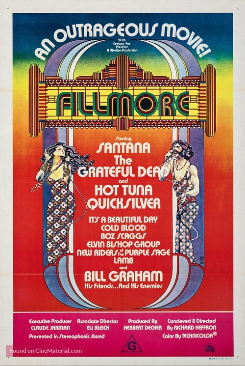 Fillmore - Australian Movie Poster