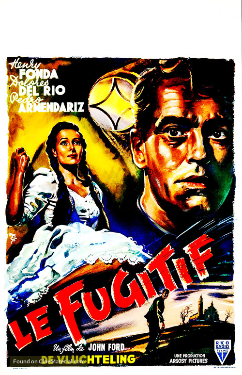 The Fugitive - Belgian Movie Poster