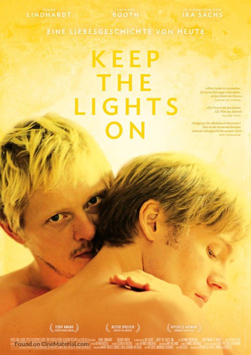 Keep the Lights On - German Movie Poster