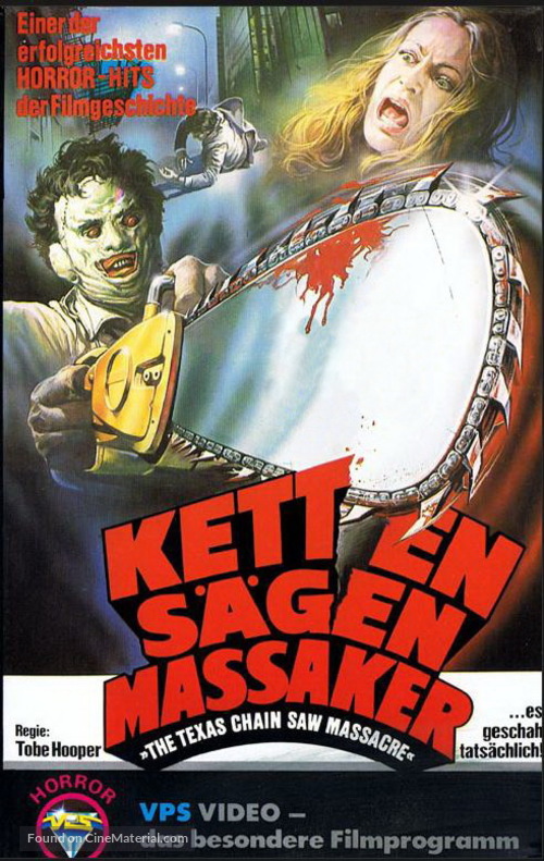 The Texas Chain Saw Massacre - German VHS movie cover