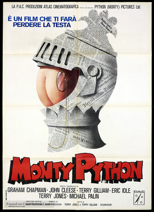 Monty Python and the Holy Grail - Italian Movie Poster
