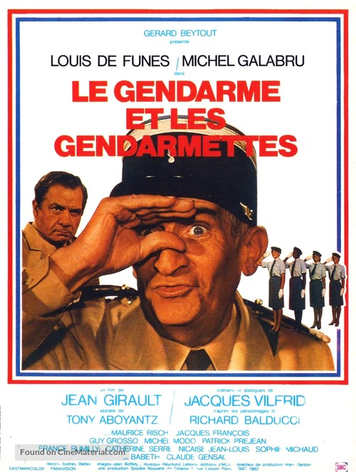 Gendarme et les gendarmettes, Le - French Movie Poster