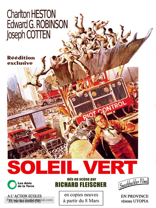 Soylent Green (1973) French re-release movie poster
