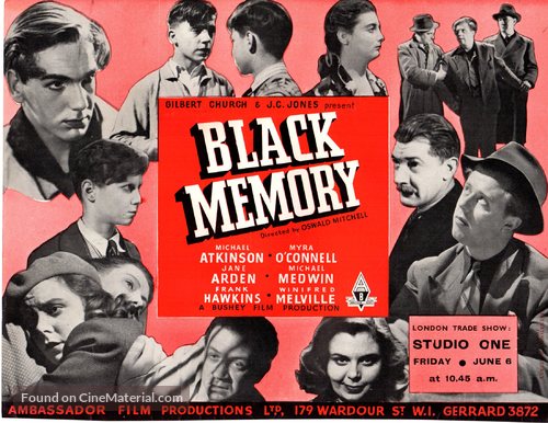 Black Memory - British Movie Poster