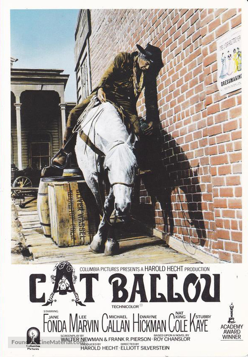 Cat Ballou - Finnish VHS movie cover