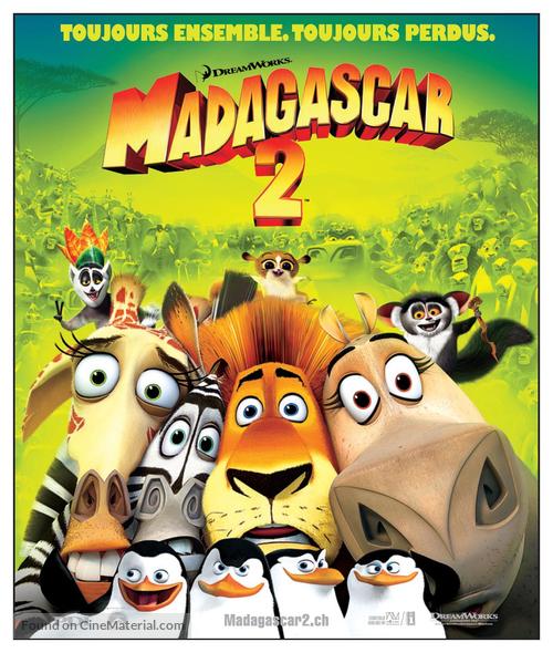 Madagascar: Escape 2 Africa - Swiss Movie Poster