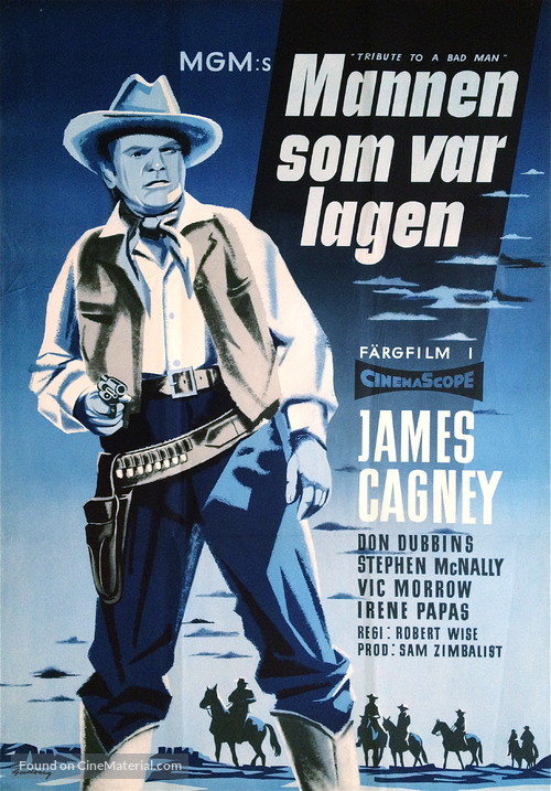 Tribute to a Bad Man - Swedish Movie Poster