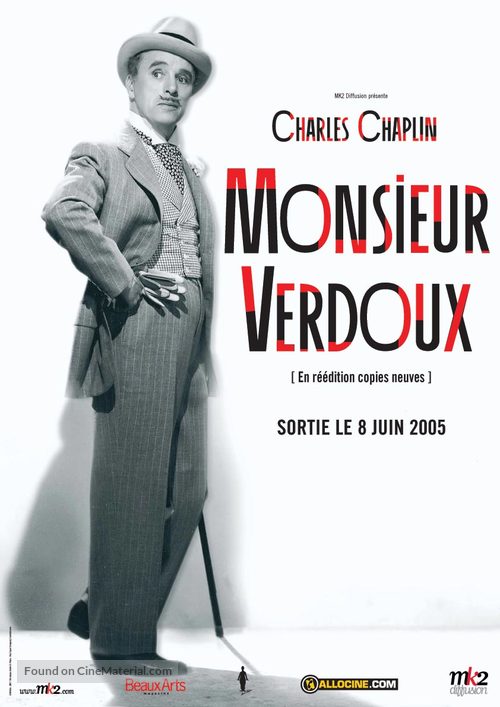 Monsieur Verdoux - French Movie Cover