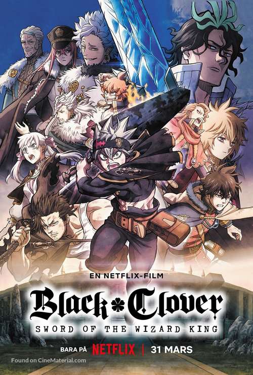 Black Clover: Sword of the Wizard King - Swedish Movie Poster