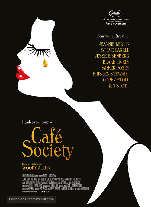 Caf&eacute; Society - French Movie Poster