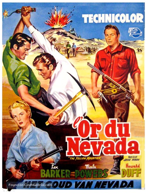 The Yellow Mountain - Belgian Movie Poster