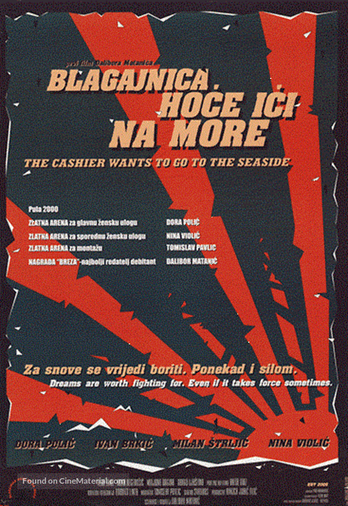 Blagajnica hoce ici na more - Croatian Movie Poster
