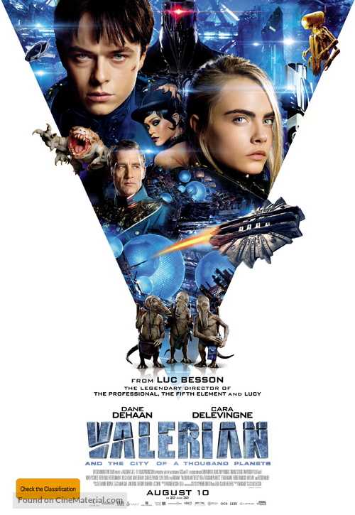 Valerian and the City of a Thousand Planets - Australian Movie Poster