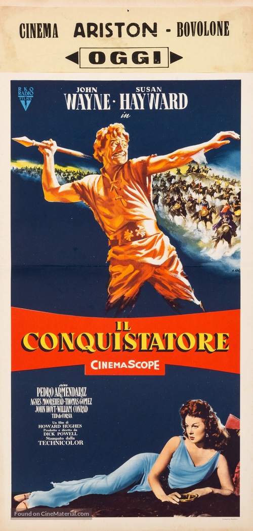 The Conqueror - Italian Movie Poster