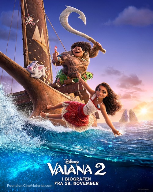 Moana 2 - Danish Movie Poster