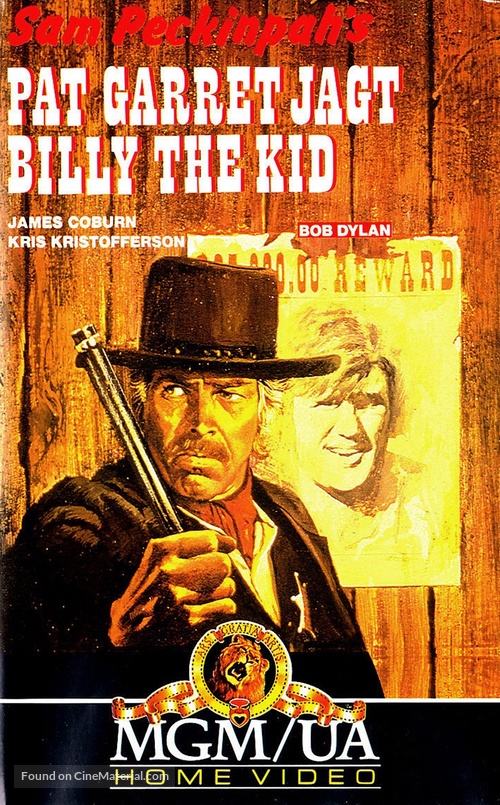 Pat Garrett &amp; Billy the Kid - German VHS movie cover