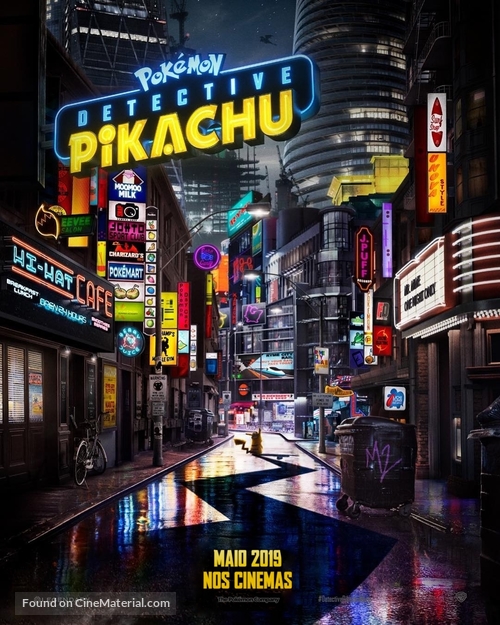 Pok&eacute;mon: Detective Pikachu - Portuguese Movie Poster