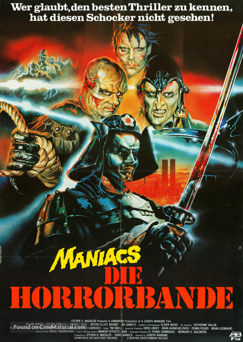 Neon Maniacs - German Movie Poster