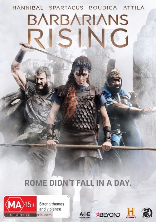 &quot;Barbarians Rising&quot; - Australian DVD movie cover