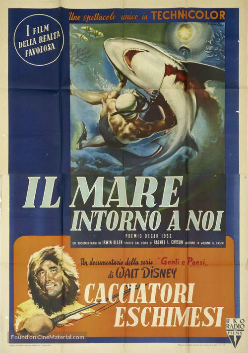 The Sea Around Us - Italian Movie Poster