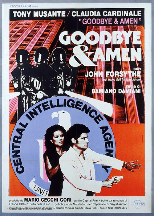 Goodbye &amp; Amen - Italian Movie Poster