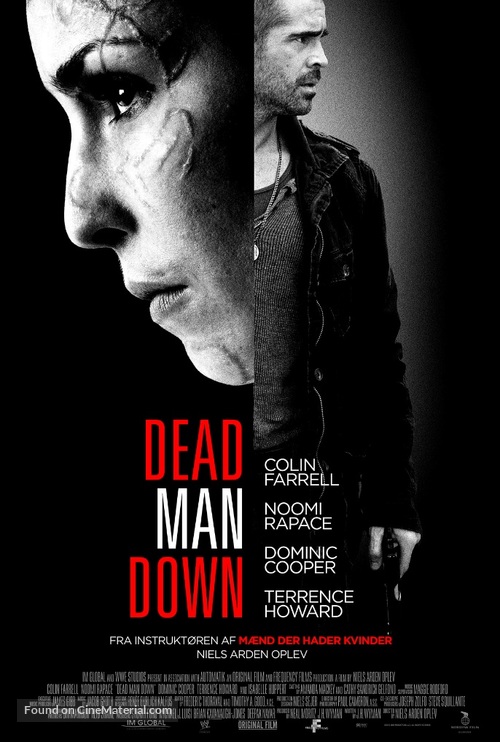 Dead Man Down - Danish Movie Poster