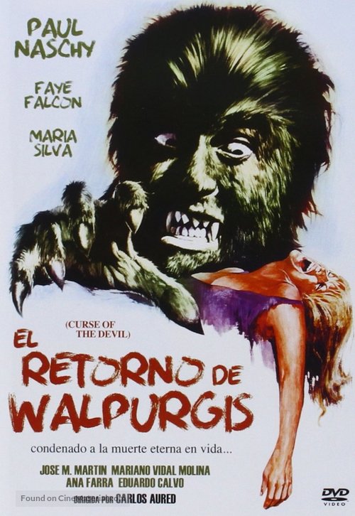 Retorno de Walpurgis, El - Spanish DVD movie cover