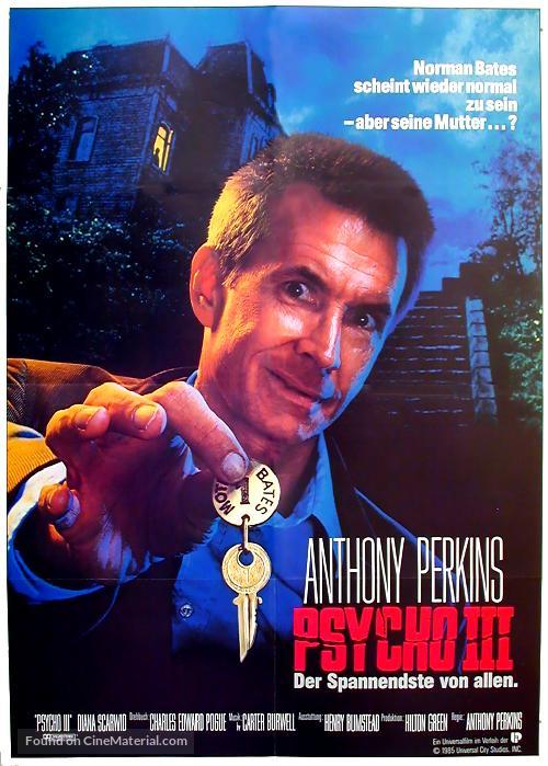 Psycho III - German Movie Poster