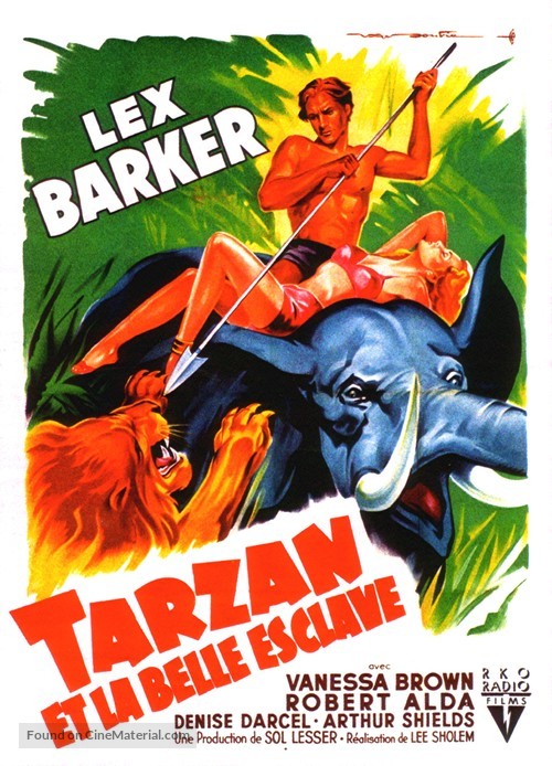 Tarzan and the Slave Girl - French Movie Poster