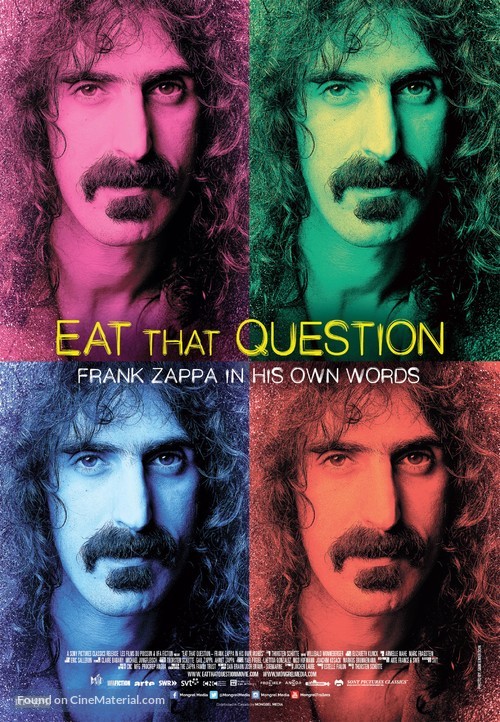 Eat That Question: Frank Zappa in His Own Words - Canadian Movie Poster