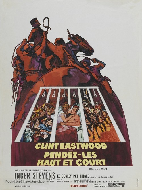 Hang Em High - French Movie Poster